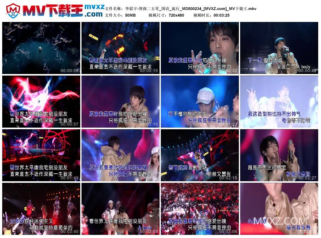 华晨宇-智商二五零_国语_流行_MD500234